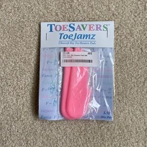 ToeSavers ToeJamz PINK Ultrasoft Big Toe/Bunion Pads — size S/M — NEW